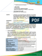 INFORME #015-2024 - MDCUFRSL. Consistencia Proy. CAMINO VECINALTRAMO PARCOY-CAYNA-QUIO (26-07-2024) Ok