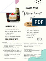 Documento A4 Receta de Cookies Orgánico Verde y Marrón