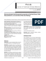 Pharmacological and Therapeutic Properties of The Red Clover (Trifolium Pratense L.) - An Overview of The New Findings