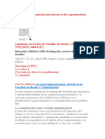 El Desafío de La Comunicación Interna en Las Organizaciones