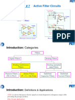 Lecture 07 - Active Filter Circuits