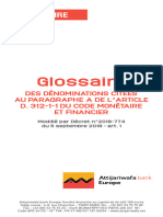 Glossaire Tarifaire FR