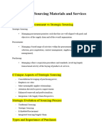 Chapter 5 (Sourcing Materials and Services)