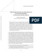 2003 - The Subjugation of The Body in Eating Disorders - A Particularly Female Solution