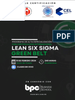 Brochure PAE Lean Six Sigma Green Belt 2024 Online