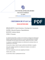 Taller EFYE 5º ECO Criterios de Evaluación