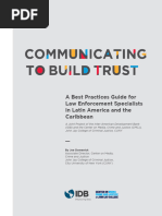 Communicating To Build Trust A Best Practices Guide For Law Enforcement Specialists in Latin America and The Caribbean