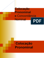 9°ano Colocação Pronominal e Concordância Nominal