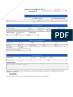 Reporte de Accidente de Automóvil: Datos Del Asegurado