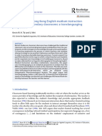 Co-Learning in Hong Kong English Medium Instruction Mathematics Secondary Classrooms A Translanguaging Perspective