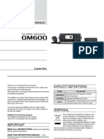 Gm600 Instruction Manual