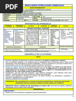 Lunes 20 Operaciones Combinadas