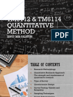 TM6112 TM6114 Quantitative Method - Survey