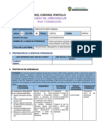 Sesion de Aprendizaje Comunicacion 15 Lunes