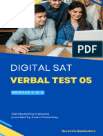 DSAT English 2-Module Test 5