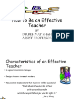 How To Be An Effective Teacher