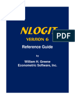 NLOGIT 6 Reference Guide