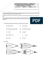 Taller de Recuperacion 6 Tercer Periodo - Matemática