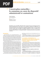 Gardere Et Tardieu, Catastrophes Naturelles La Commune Au Coeur