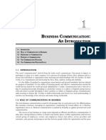 Business Communication Introduction