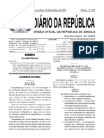 Lei Que Altera A Lei N.º 27-12 de 28 de Agosto - Lei Da Marinha Mercante, Portos e Actividades Conexas