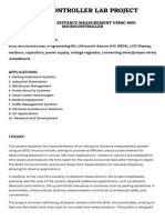 Distance Measurement Using 8051