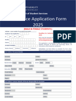 Residence Application 2025