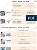 Planning Formations 2eme Semestre ARCPP 2