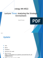 Lecture 3 Analysing The Strategic Environment