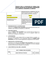 Especificaciones Técnicas para La Adquisición de Combas para Incursión