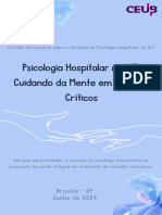 CARTILHA - Cartilha Informativa Sobre A Atuação Do Psicólogo Hospitalar Na UTI