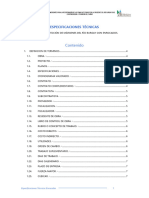 Especificaciones Técnicas Enrocados