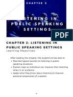 Public Speaking Chapter 2