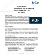 GenSol Temario Formacion de Auditores Bajo ISO 19011-2018 Enfoque A SGC ISO 9001-2015 16 Horas