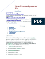 Impacto Ambiental Durante El Proceso de La Construcción