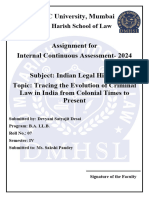 Devyani Desai, 07, B.A. LL.B., SEM IV, Indian Legal History