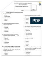 4° Examen Psicología