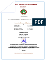 Visvesvaraya Technological University Belagavi: Software Requirement Specification On Ai Virtual Mouse