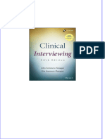 Clinical Interviewing 5th Edition All Chapter Instant Download