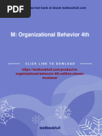 M: Organizational Behavior 4th Edition Steven Mcshane All Chapter Instant Download