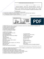 Atividade de Literatura 1o Ano Figuras de Linguagem