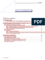 Analyse Réelle - Calcul Intégral