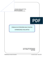 Paneles Exteriores Multicapa y de Hormigones Aislantes