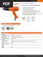 Pistola de Calor 1500W, TRUPER PRO: Código: 17279 Clave: Pisca-A2