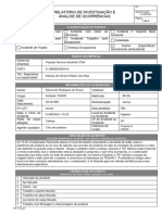 FP-118 - 01 - Relatório de Investigação e Análise de Ocorrências