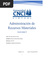 Actividad 2 - M3 Administración de Recursos Materia FLN A