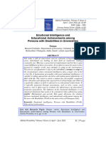 Emotional Intelligence and Educational Achievements Among Persons With Disabilities in Universities - Osman