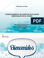 Establecimiento de Huertos Plantas Medicinales