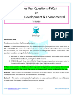 Previous Year Questions Chapter 3 Sustainable Development and Environmental