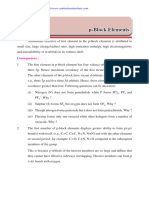 CBSE Class 12 Chem Notes Question Block Elements PDF